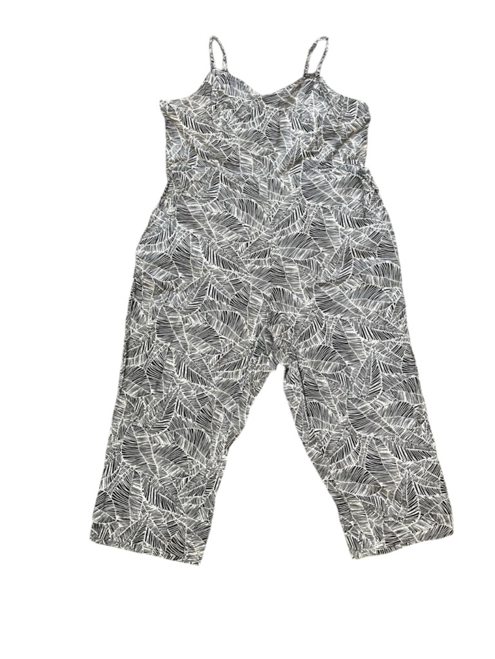 Old Navy Cotton-Blend Palm Cami Jumpsuit - Size XXL